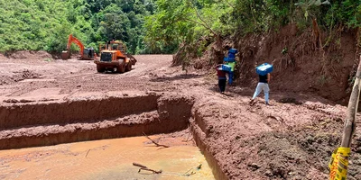Invías avanza en la remoción del material que afecta el corredor Ocaña – Sardinata - Cúcuta, Norte de Santander