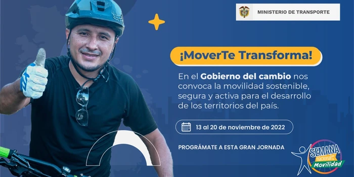 “MoverTe Transforma” es el lema de la Semana Nacional por la Movilidad 2022