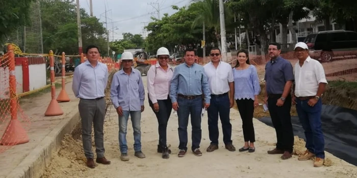 Vicetransporte visitó avances de vías por $52.354 millones para el sistema Transcaribe de Cartagena