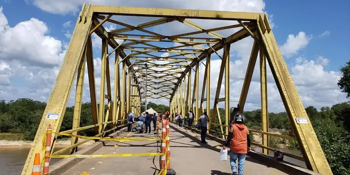 Avanzan obras en el puente sobre el Río Yucao en la vía Puerto López – Puerto Gaitán