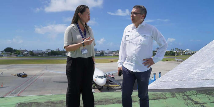 Ministro de Transporte visitó San Andrés para presentar el portafolio de proyectos del sector