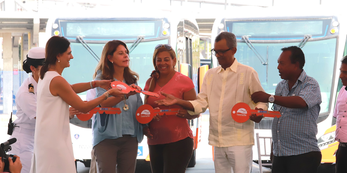 3 Conectividad urbana en Cartagena avanza con nuevos buses de Transcaribe