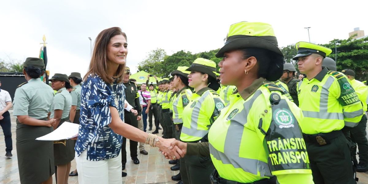 Ministra de Transporte, Ángela María Orozco en lanzamiento de siniestralidad vial